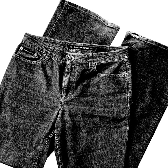 DKNY Jeans , Classic Bootcut Denim Jeans , Women Denim Pants, Relaxed Fit Jeans - Picture 11 of 15
